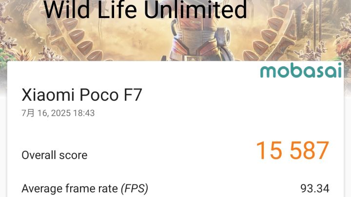 POCO F7 3DMark Wild Life