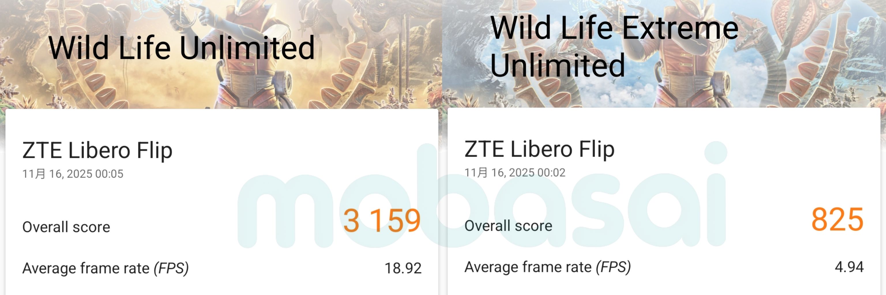 Snapdragon 7 Gen 1 Wild Life Unlimited、Wild Life Extreme