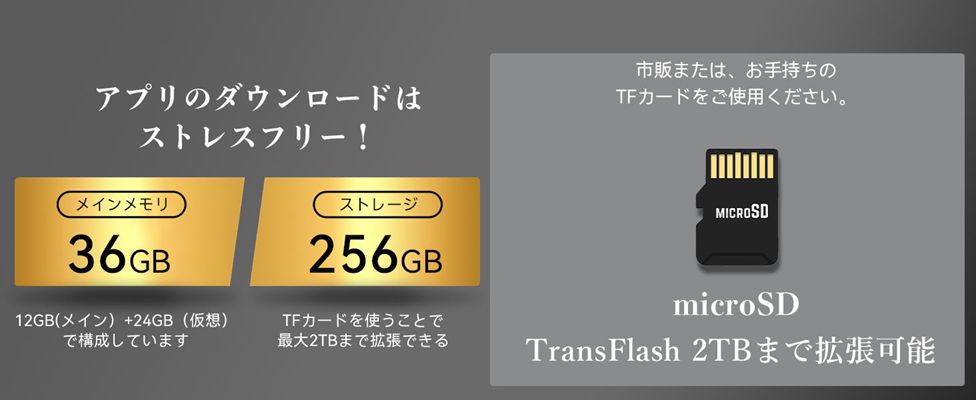 blackview mega8 storage microsdxc