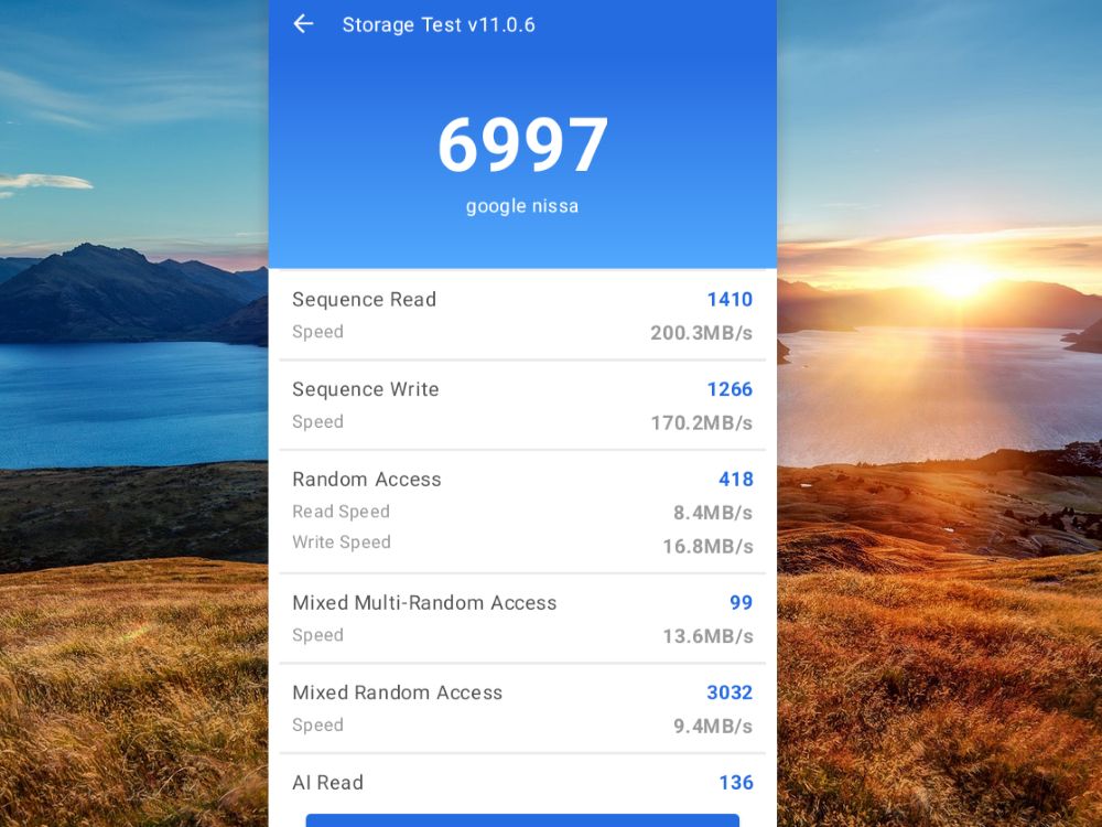 Lenovo 14e Chromebook Gen 3 AnTuTu Storage Test