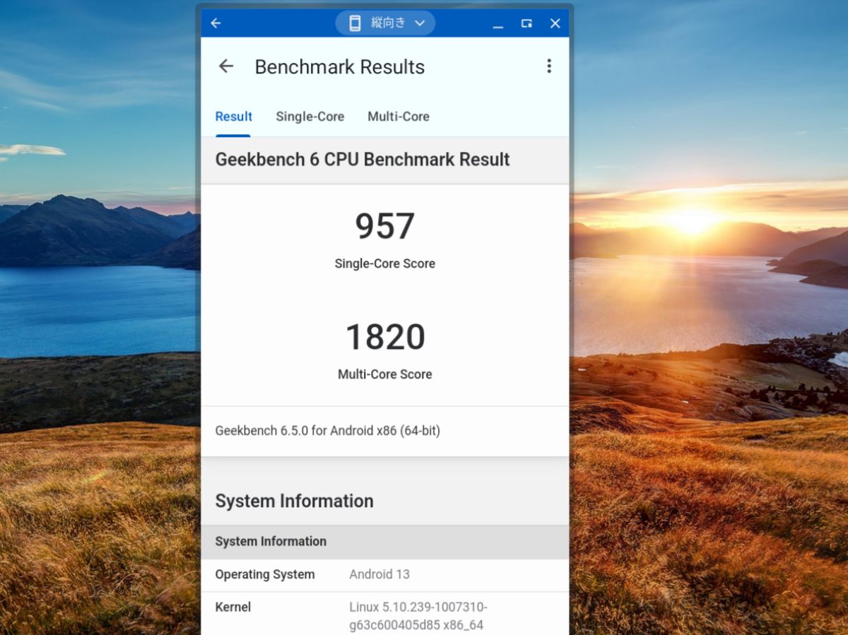 Lenovo 14e Chromebook Gen 3 Geeknbench 6