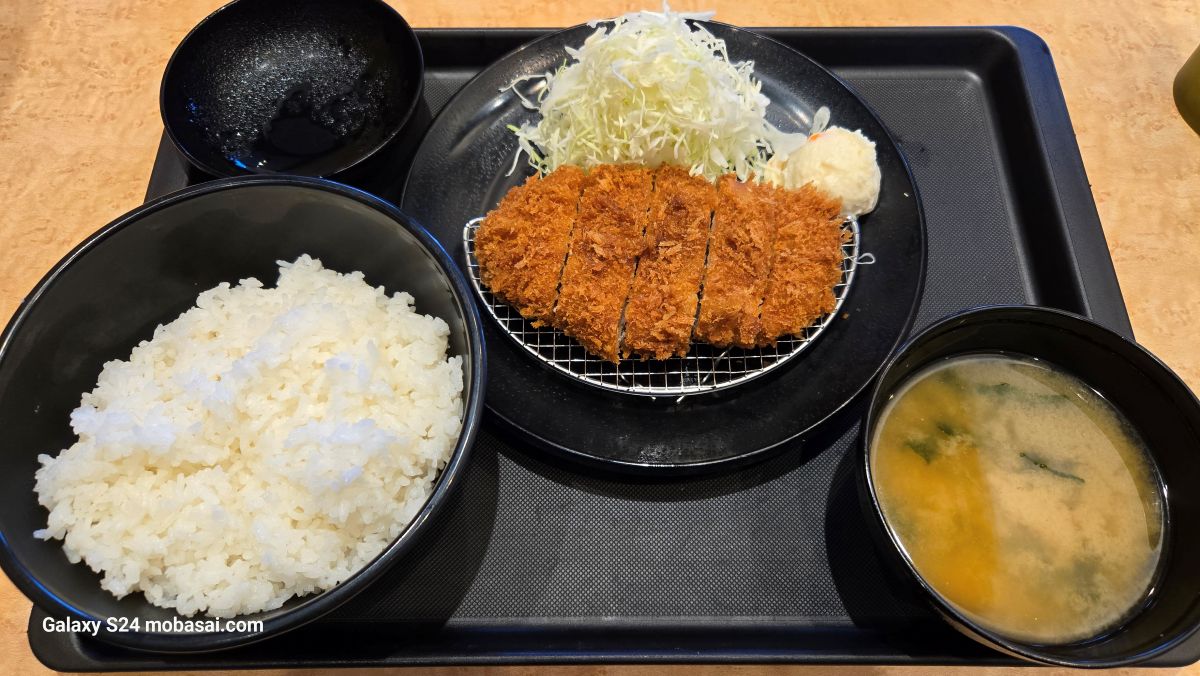 Galaxy S24 グルメ撮影 とんかつ