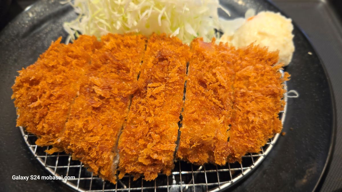 Galaxy S24 グルメ撮影 トンカツ
