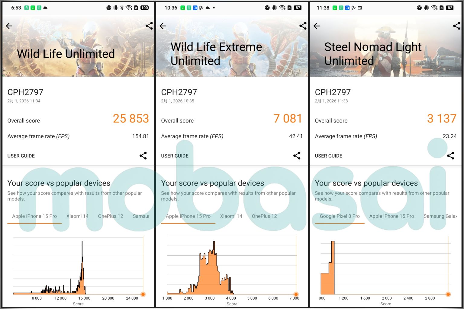 Dimensity 9500 ベンチマーク