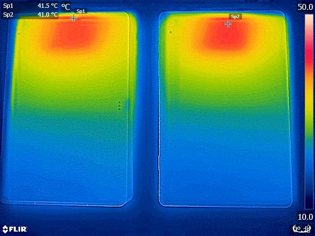 Galaxy Tab S11・Galaxy Tab S9の発熱比較