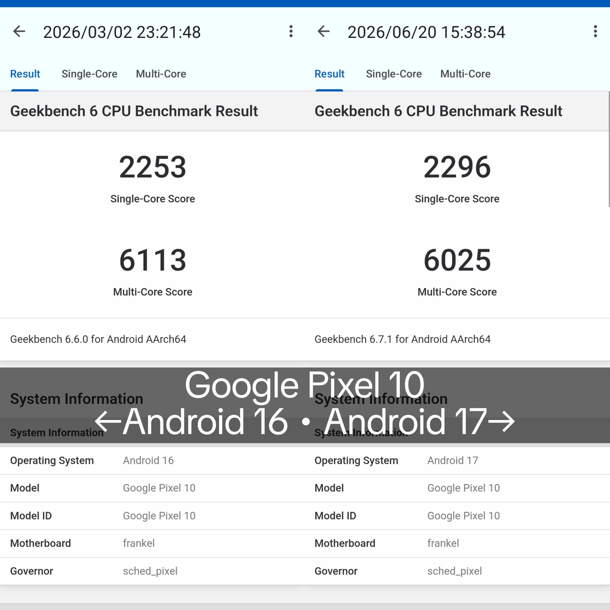 Pixel 10 Android 17 性能向上