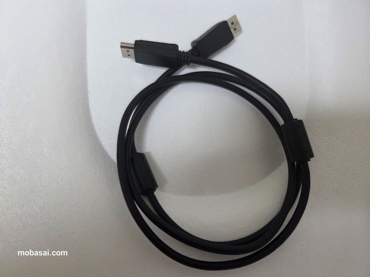 KTC M27U6 付属のDPケーブル