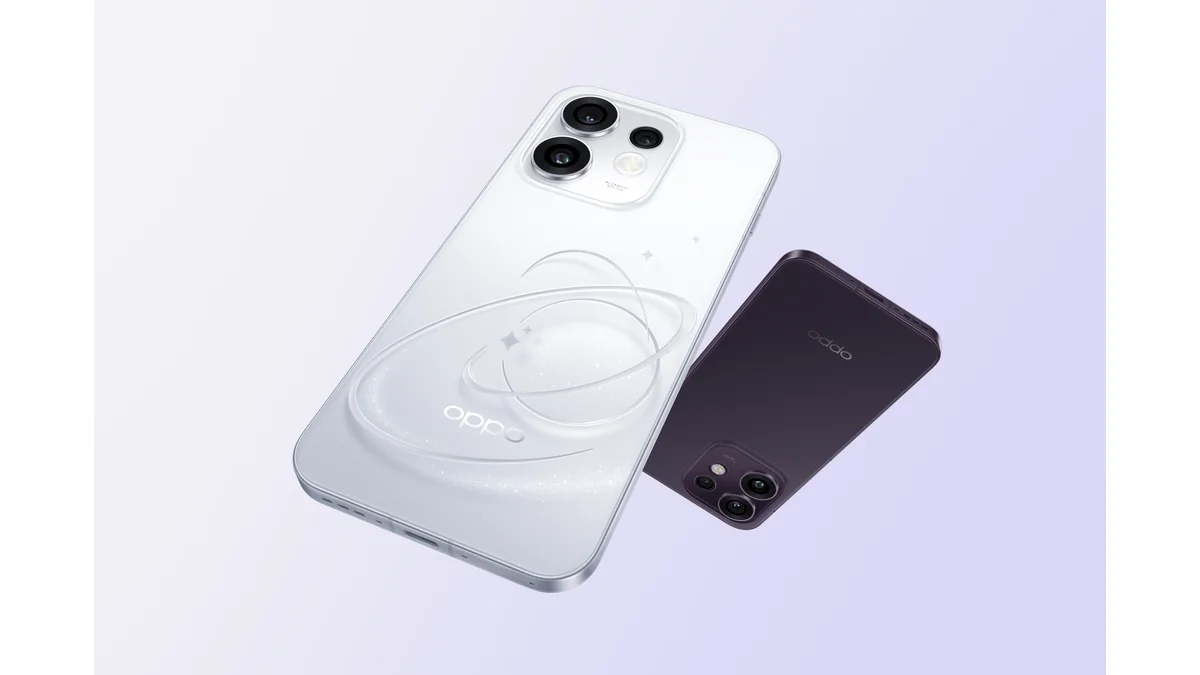 OPPO Reno16 5G ポップホワイトとトワイライトパープル