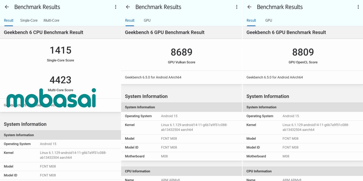 arrows Alpha MediaTek DImensity 8350 Extreme Geekbench 6