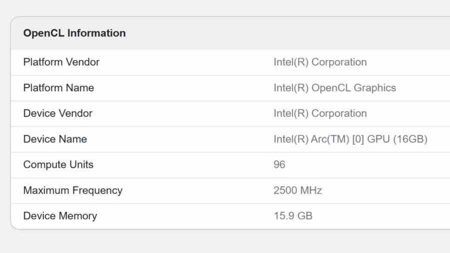 Intel Core Ultra X7 358H GPU 詳細